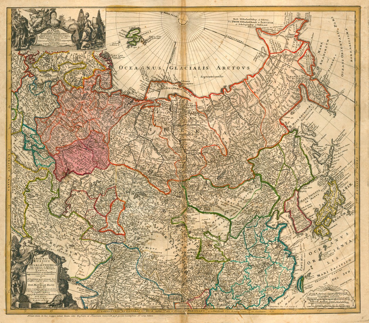 Rusya Haritası Kimden: by Johann Baptista Homann