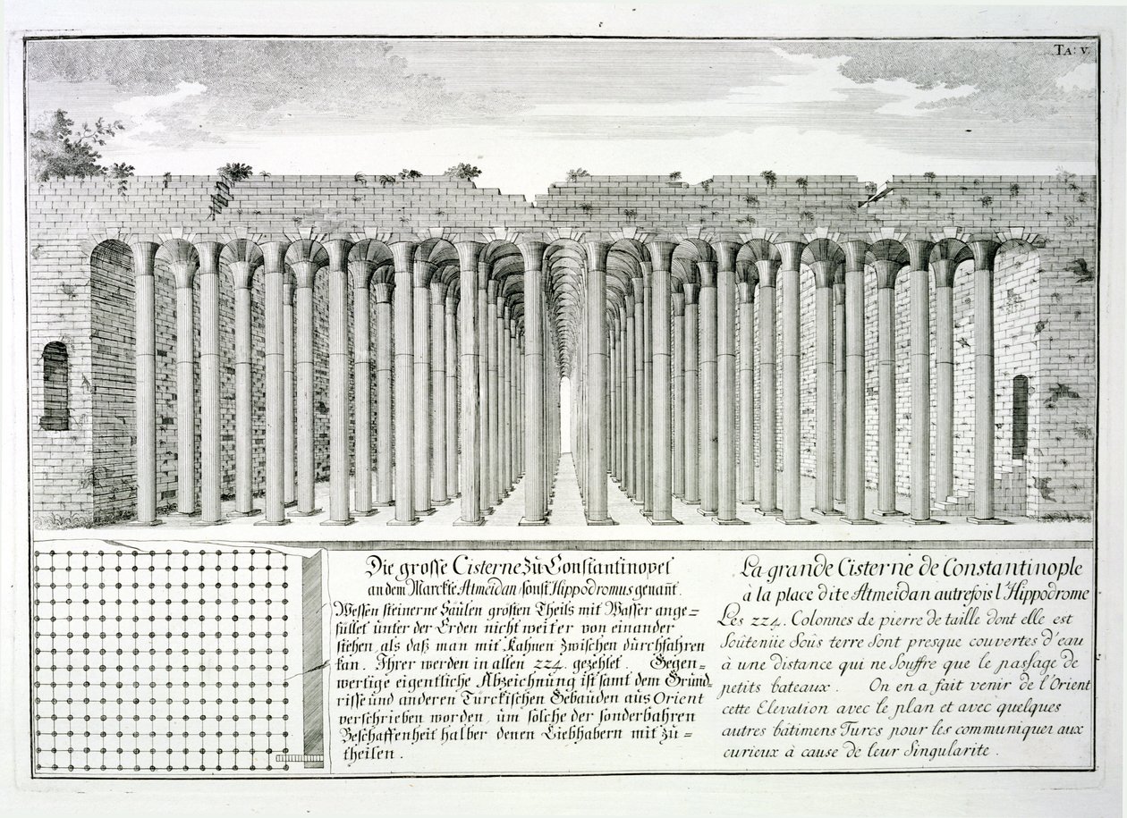 Hipodromun Altındaki Sarnıç, Konstantinopolis, Türkiye, 
