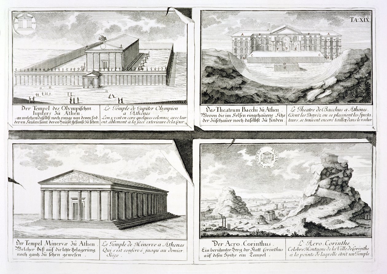 Dört Klasik Yapının Görünümleri: Entwurf einer historischen Architektur