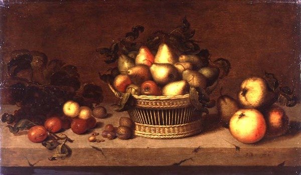 Sepette Meyve Natürmort (panel) by Johann Bouman