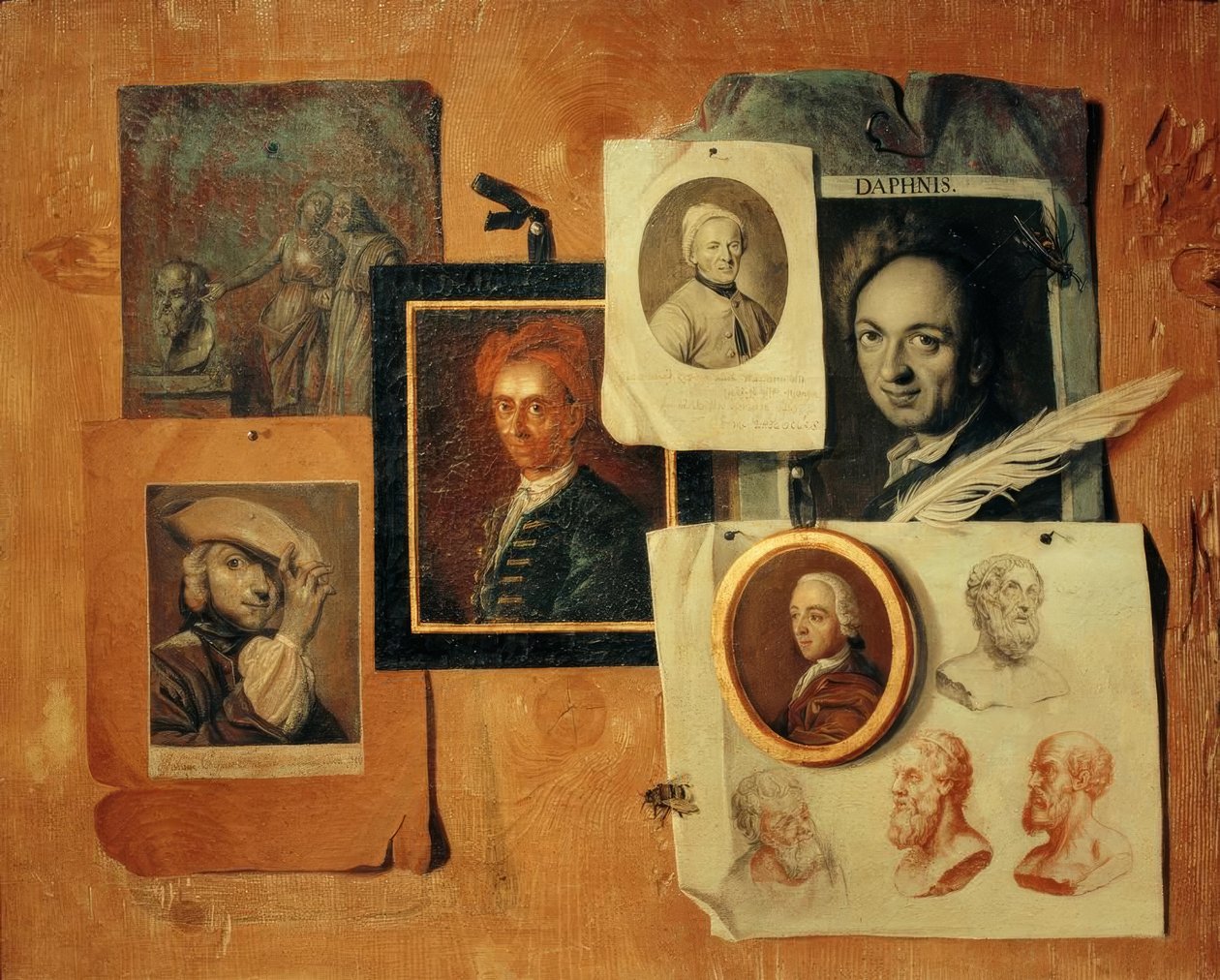 Çağdaşların ve eski kafaların portreleriyle Quodlibet by Johann Caspar Füssli