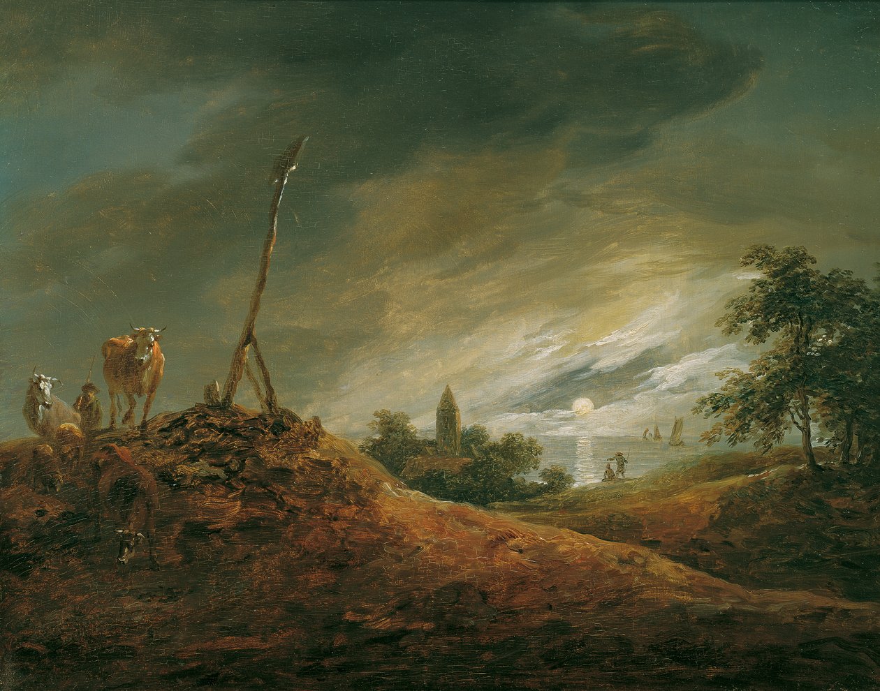 akşam manzarası by Johann Christian Brand