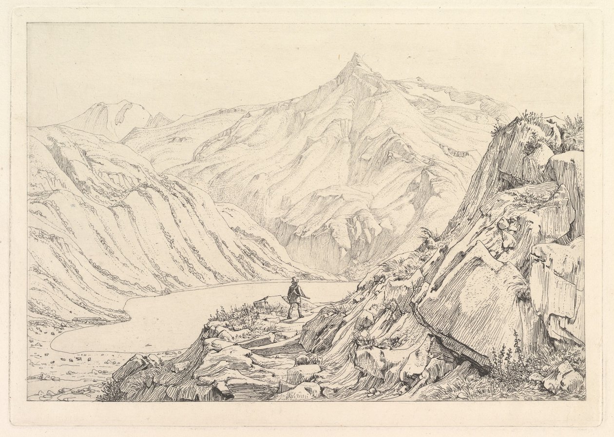 Bockhart Gölü Der Bockhardsee, 19. yüzyılın başlarında. by Johann Christian Erhard