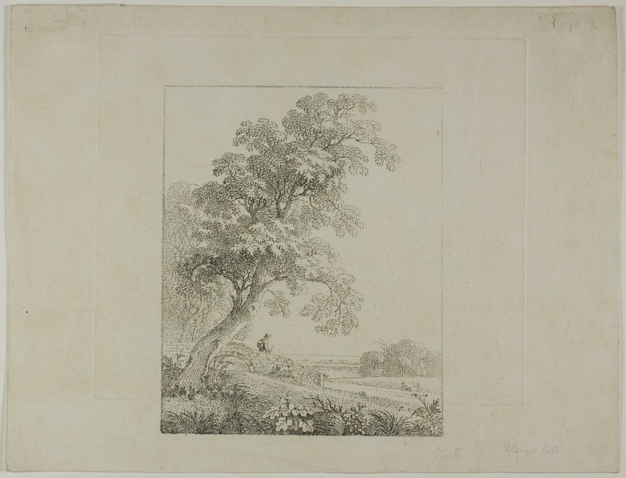 Büyük Ağaçlı Manzara by Johann Christian Klengel