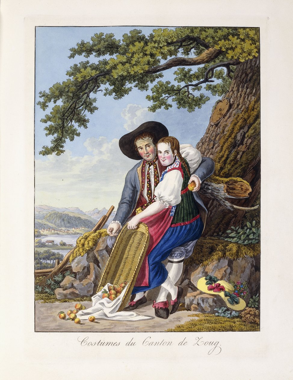 Zoug Kantonundan Kostümler, 1819 by Johann Christian Reinhardt