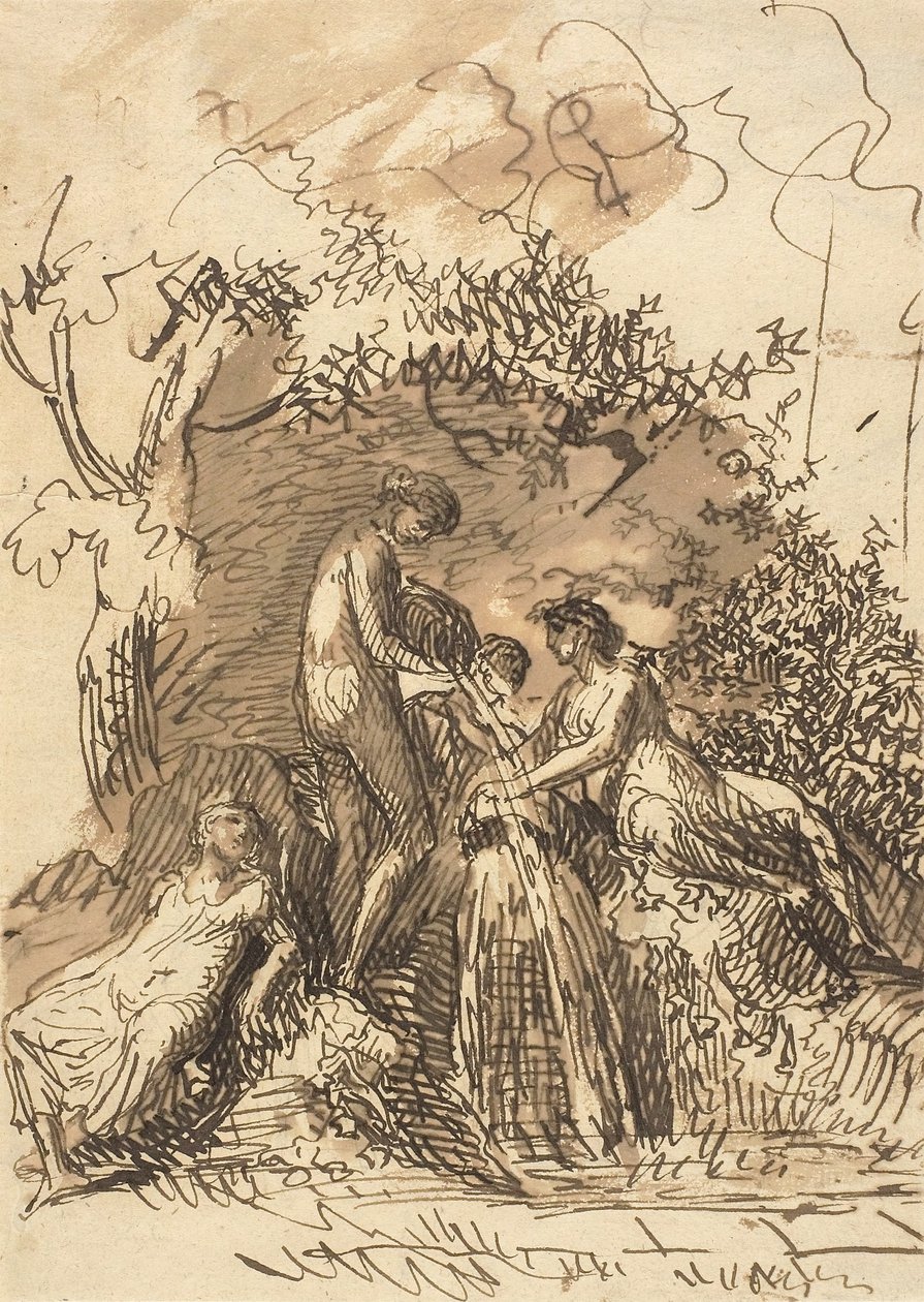 Çeşmede Genç Kızlar, c.1790-99 by Johann Christian Reinhart