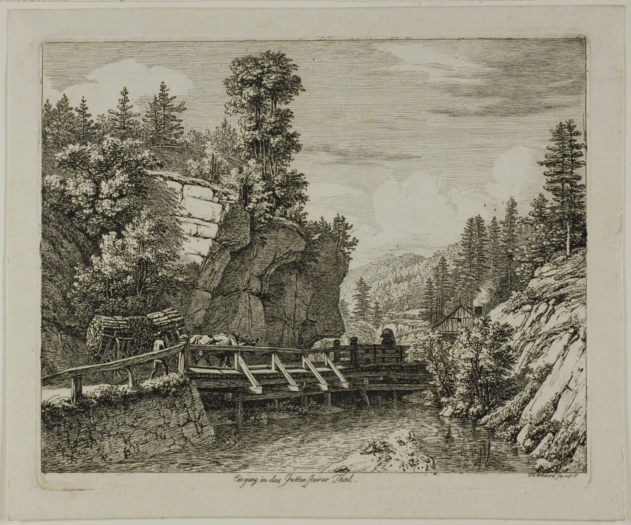 Guttensteiner Vadisi'ne giriş by Johann Christoph Erhard
