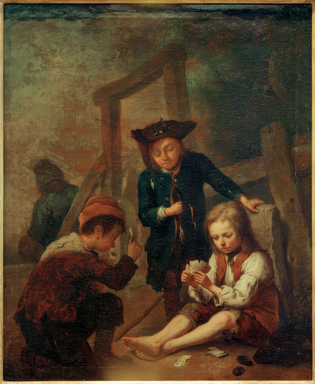 Çocuklar oyun kartları by Johann Conrad Seekatz