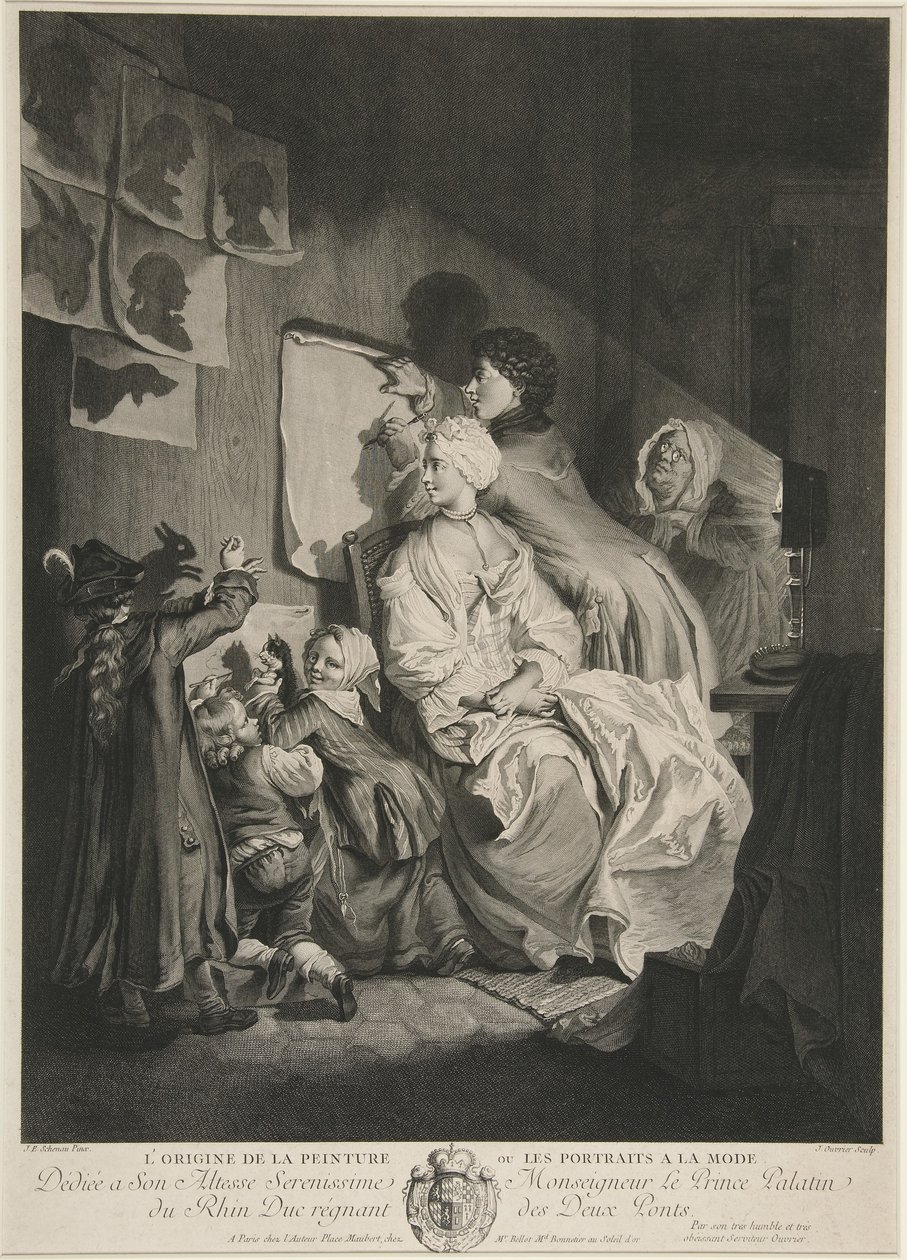 Resmin veya Modaya Uygun Portrelerin Kökeni; bar. 1767 by Johann Eleazar Schenau