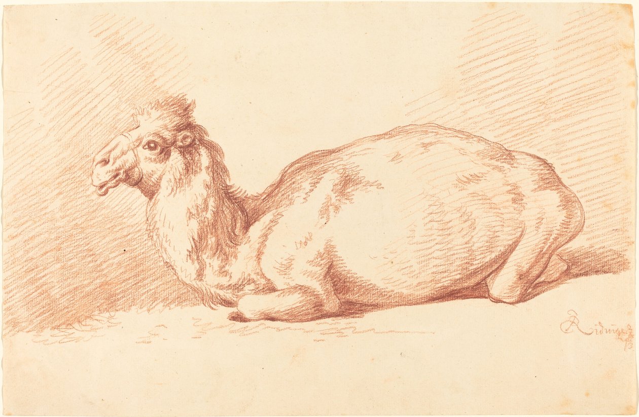 bir höyük by Johann Elias Ridinger