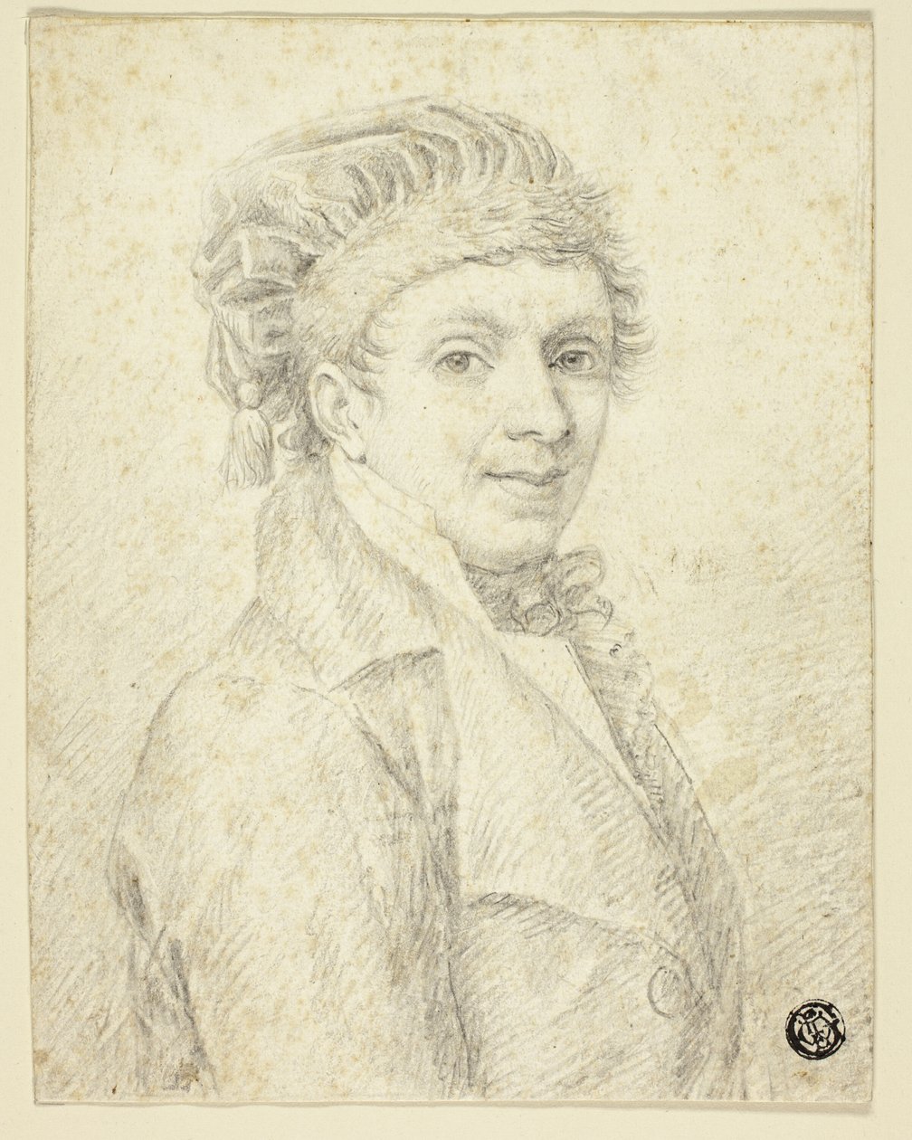 Şapkalı Adam Büstü by Johann Elias Ridinger