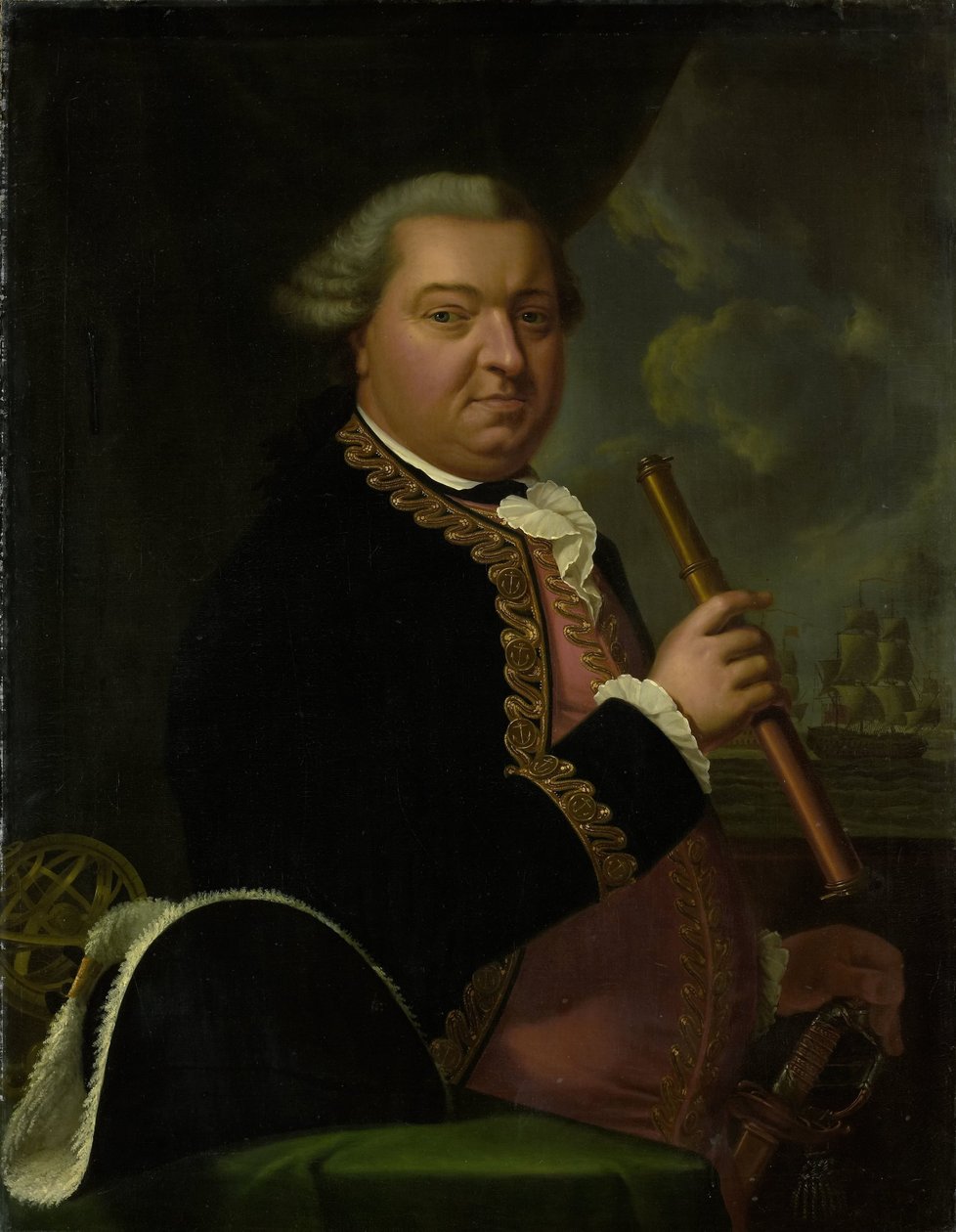 Willem Crul (1721-81), Tuğamiral by Johann Ernst Heinsius (copy after)