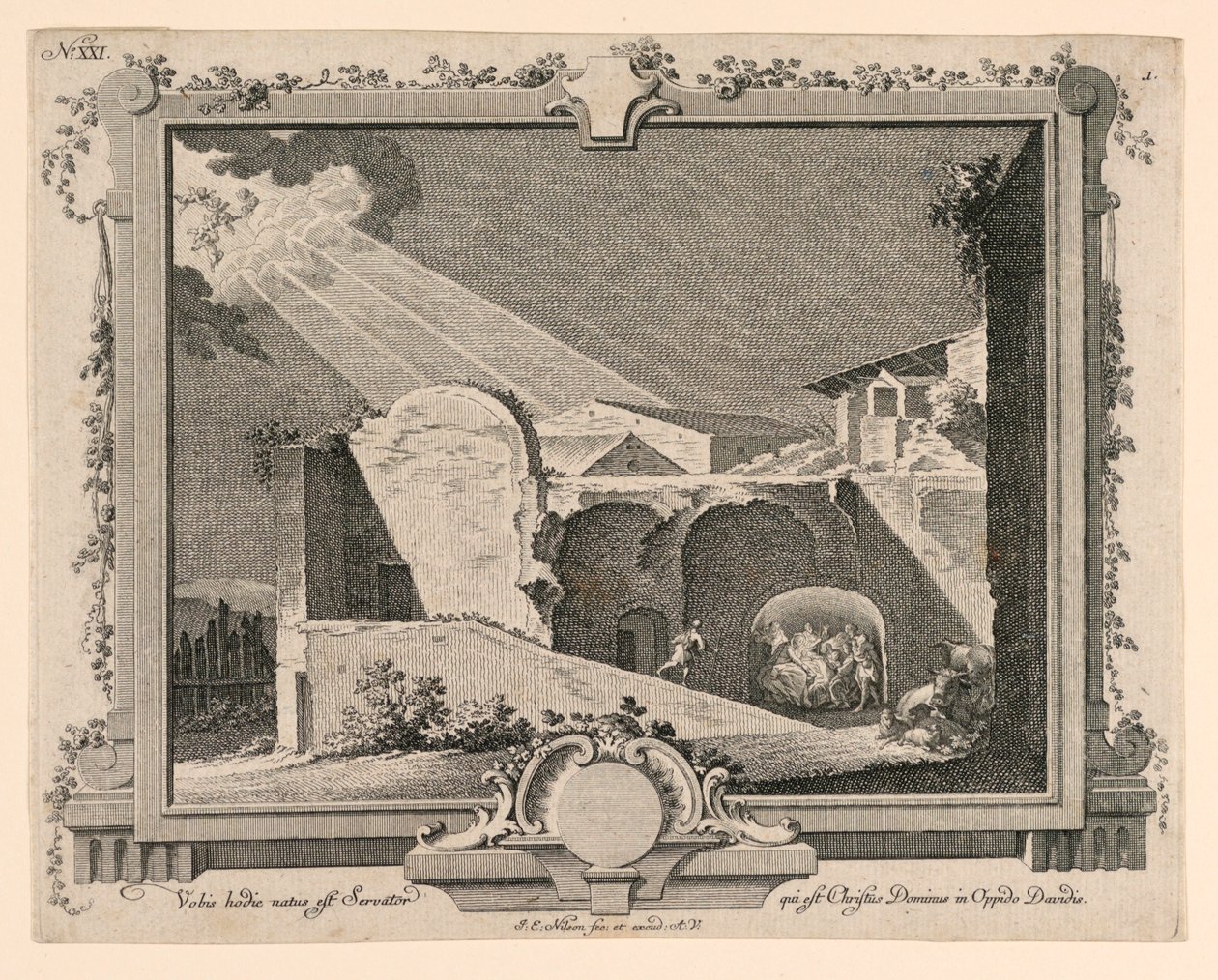 Bugün sizin için Davut kasabasında doğan kurtarıcıdır. by Johann Esaias Nilson
