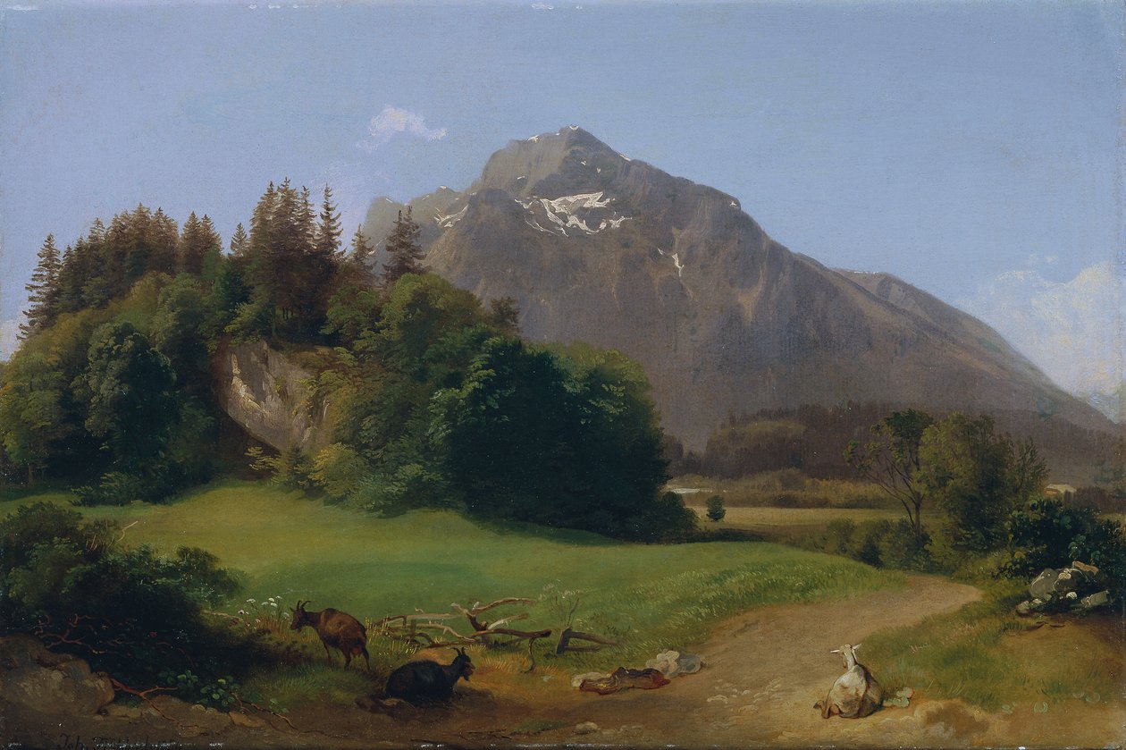 Salzburg yakınlarında by Johann Fischbach