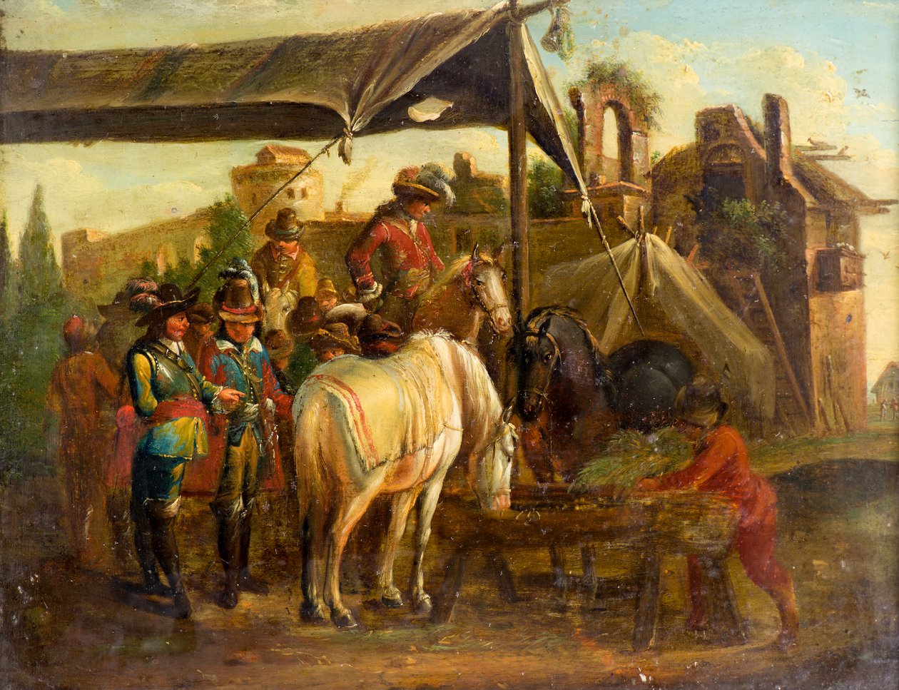 At Pazarı by Johann Friedrich (manner of) Morgenstern
