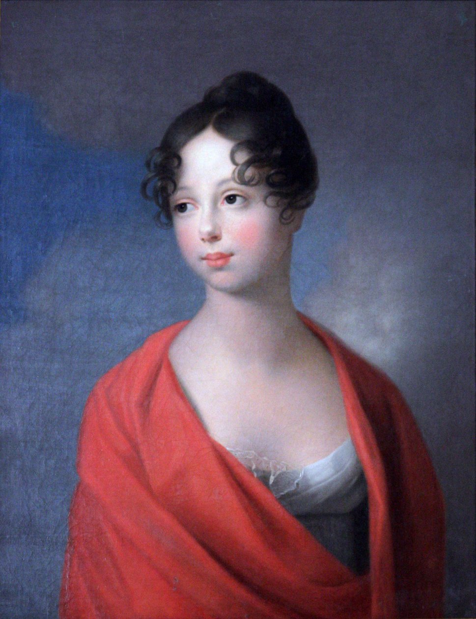 Rusya Büyük Düşesi Catherine Pavlovna 1788-1819, 19. yüzyıl başı. by Johann Friedrich August Tischbein
