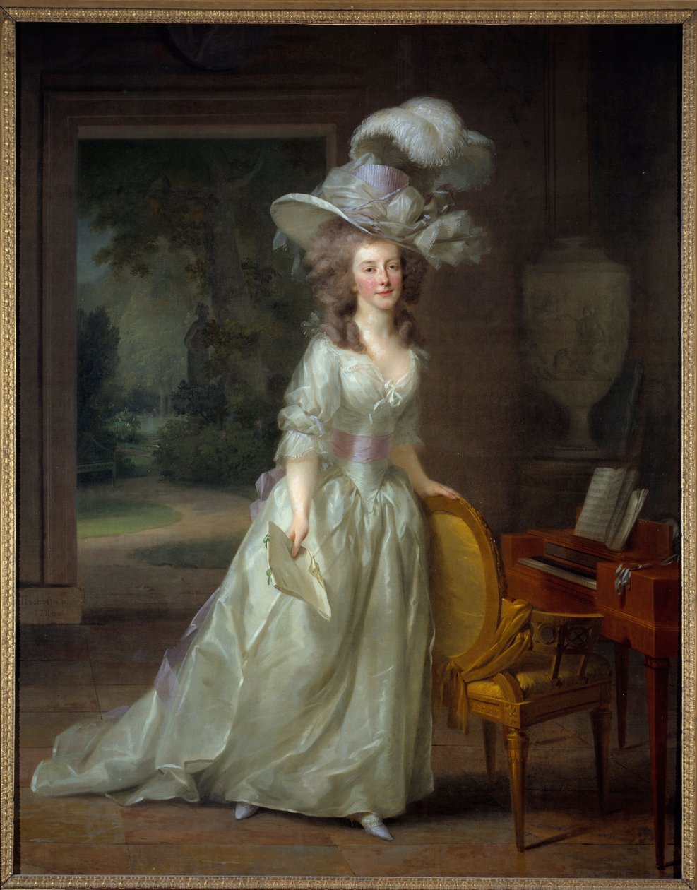 Portre en Frederique Louise Wilhelmine, Orange Nassau prensesi (1770-1819) Resim Friedrich Tischbein (1750-1812) tarafından 1788 Güneş. 2,1x1,65 m Bordeaux, Musee des Beaux Arts - Orange Prensesi Frederica Louise Wilhelmina