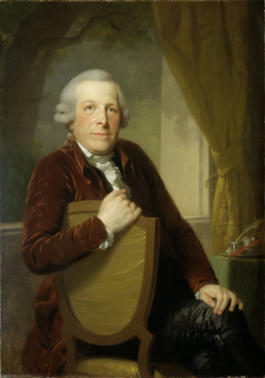 Johannes Lublink II, Filozof, Yazar ve Devlet Adamının Portresi by Johann Friedrich August Tischbein
