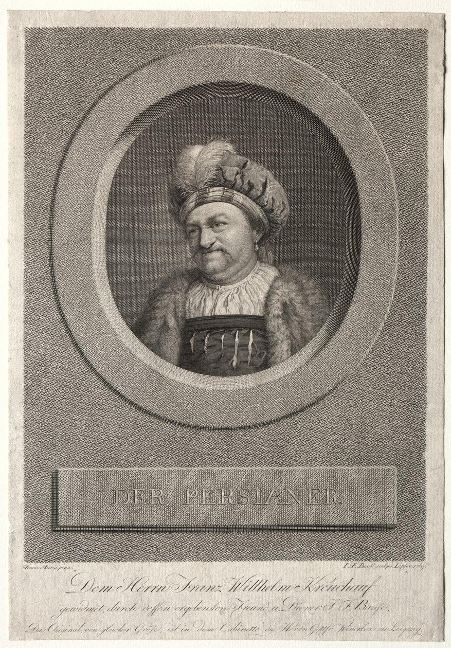 Pers - Franz Wilhelm Kreuchauf'un Portresi by Johann Friedrich Bause