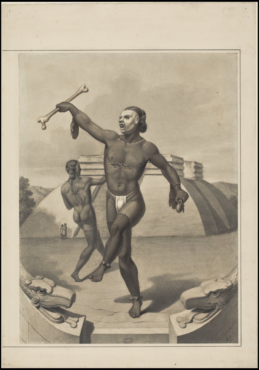 Waldeck'in Orta Amerika'ya ait orijinal sanat eserlerinden oluşan bir koleksiyon, Kutu 10/22 by Johann Friedrich Maximilian von Waldeck