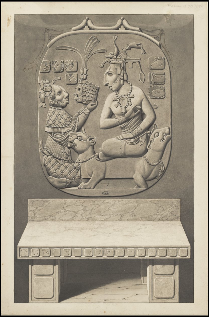 Waldeck'in Orta Amerika'ya ait orijinal sanat eserlerinden oluşan bir koleksiyon, Kutu 13/22 by Johann Friedrich Maximilian von Waldeck