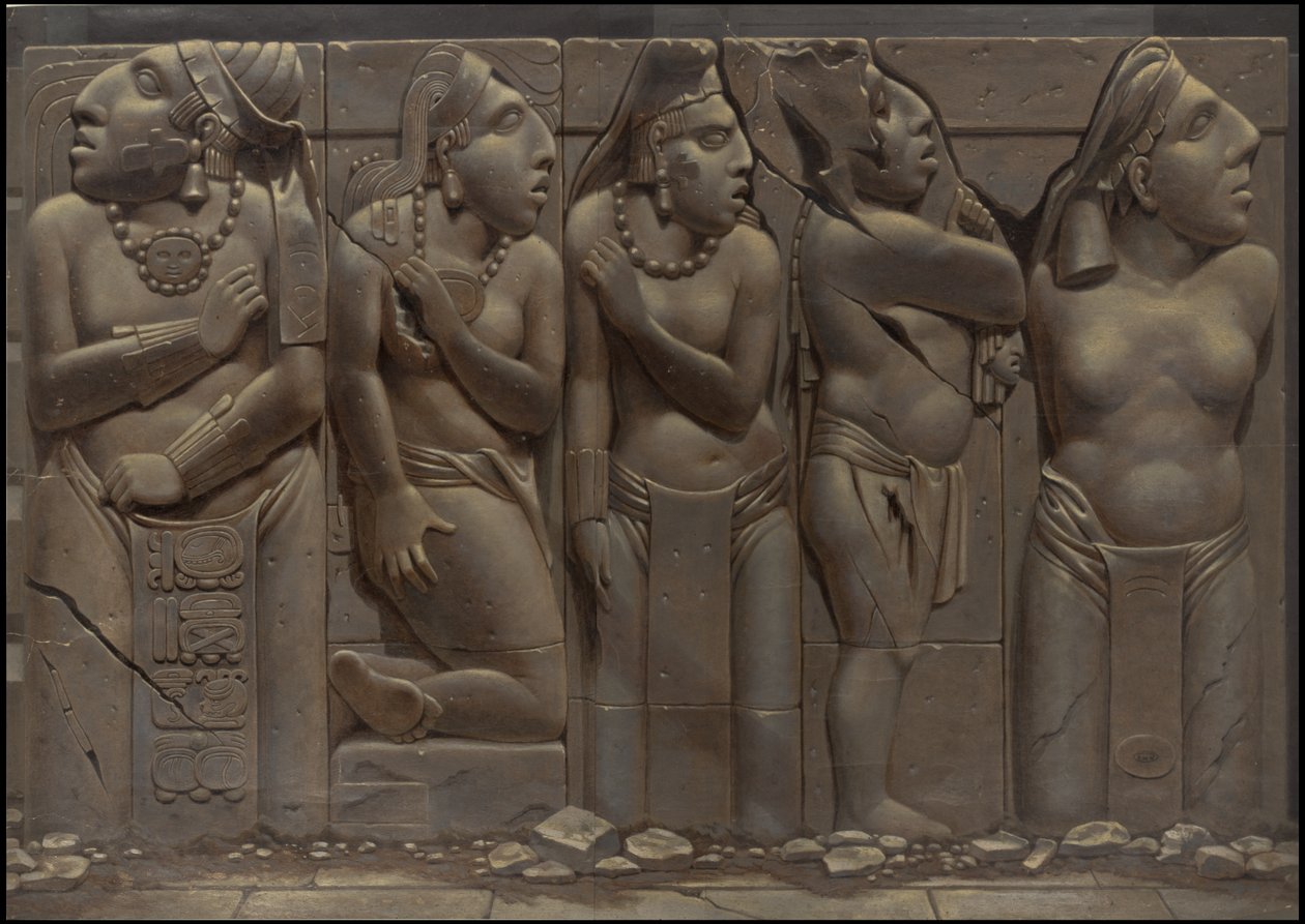 Waldeck'in Orta Amerika'ya ait orijinal sanat eserlerinden oluşan bir koleksiyon, Kutu 19/22 by Johann Friedrich Maximilian von Waldeck