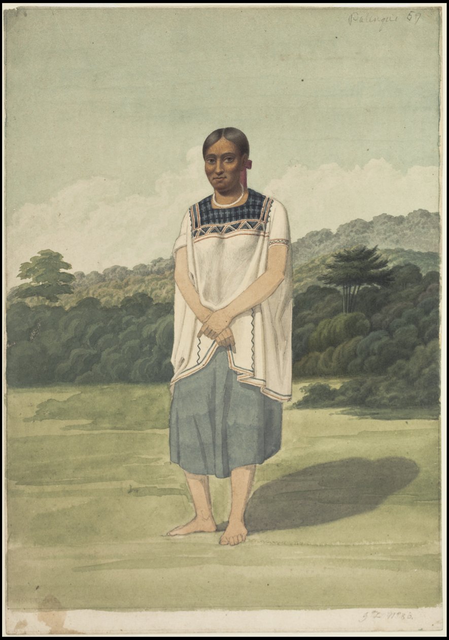 Waldeck'in Orta Amerika'ya ait orijinal sanat eserlerinden oluşan bir koleksiyon, Kutu 1/22 by Johann Friedrich Maximilian von Waldeck