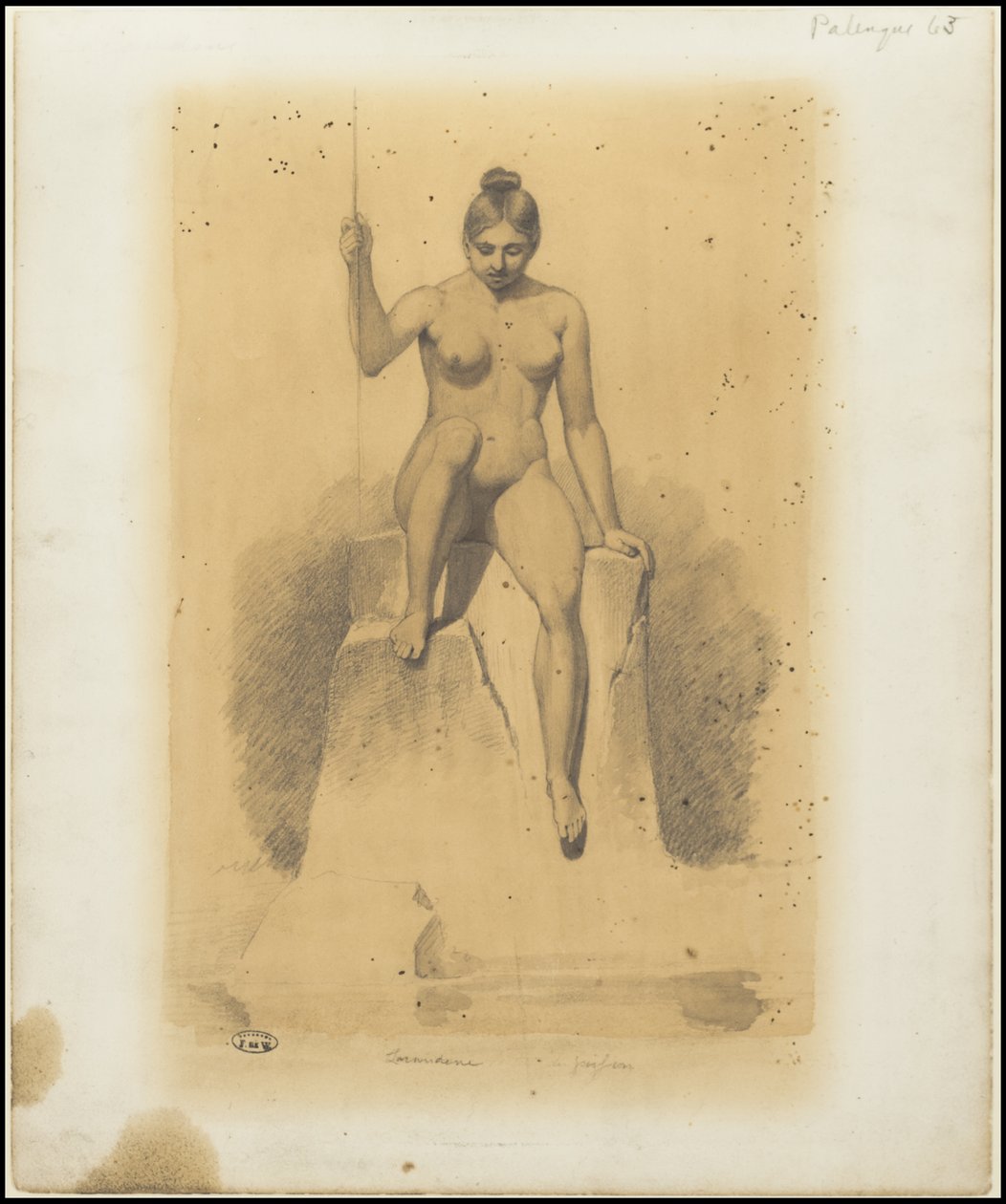 Waldeck'in Orta Amerika'ya ait orijinal sanat eserlerinden oluşan bir koleksiyon, Kutu 1/22 by Johann Friedrich Maximilian von Waldeck