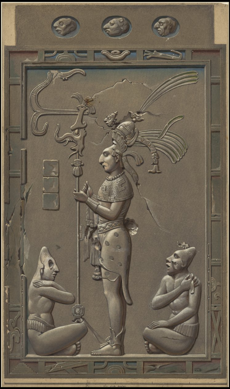 Waldeck'in Orta Amerika'ya ait orijinal sanat eserlerinden oluşan bir koleksiyon, Kutu 20/22 by Johann Friedrich Maximilian von Waldeck