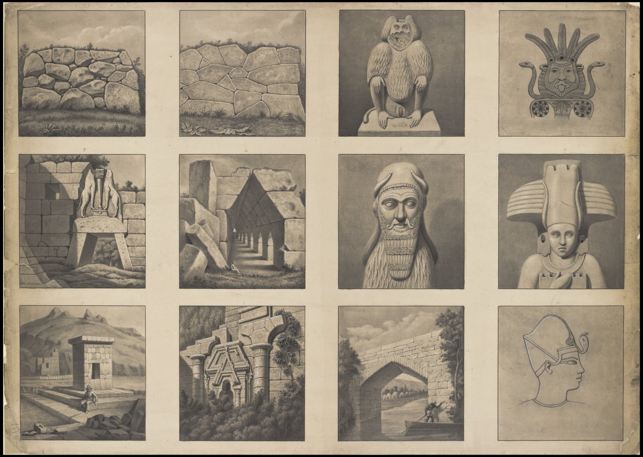 Waldeck'in Orta Amerika'ya ait orijinal sanat eserlerinden oluşan bir koleksiyon, Kutu 20/22 by Johann Friedrich Maximilian von Waldeck