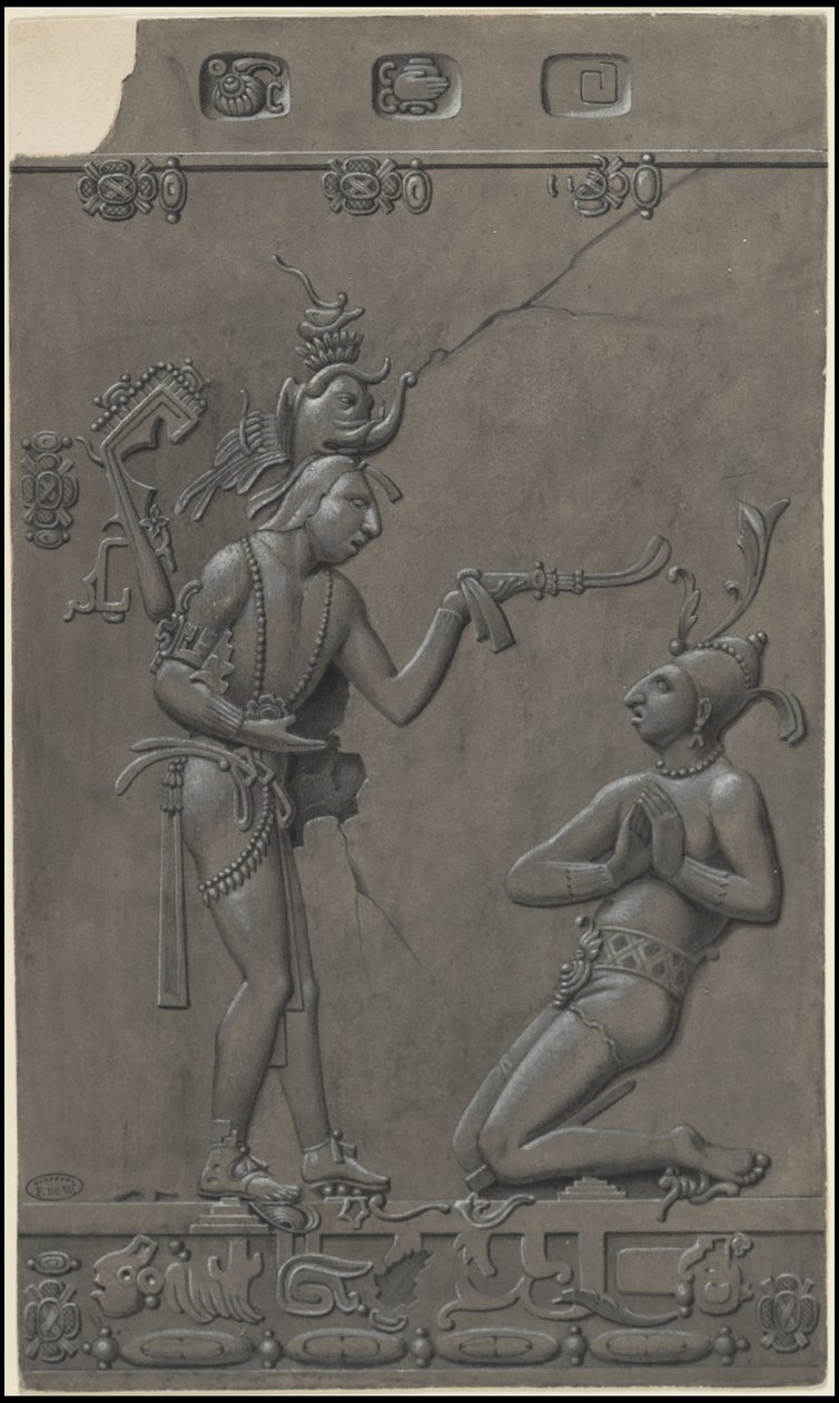 Waldeck'in Orta Amerika'ya ait orijinal sanat eserlerinden oluşan bir koleksiyon, Kutu 2/22 by Johann Friedrich Maximilian von Waldeck