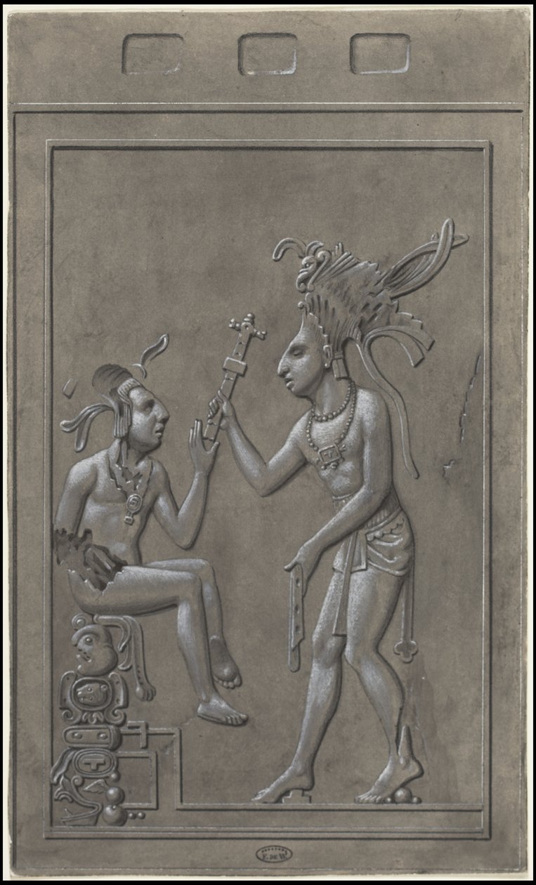 Waldeck'in Orta Amerika'ya ait orijinal sanat eserlerinden oluşan bir koleksiyon, Kutu 2/22 by Johann Friedrich Maximilian von Waldeck