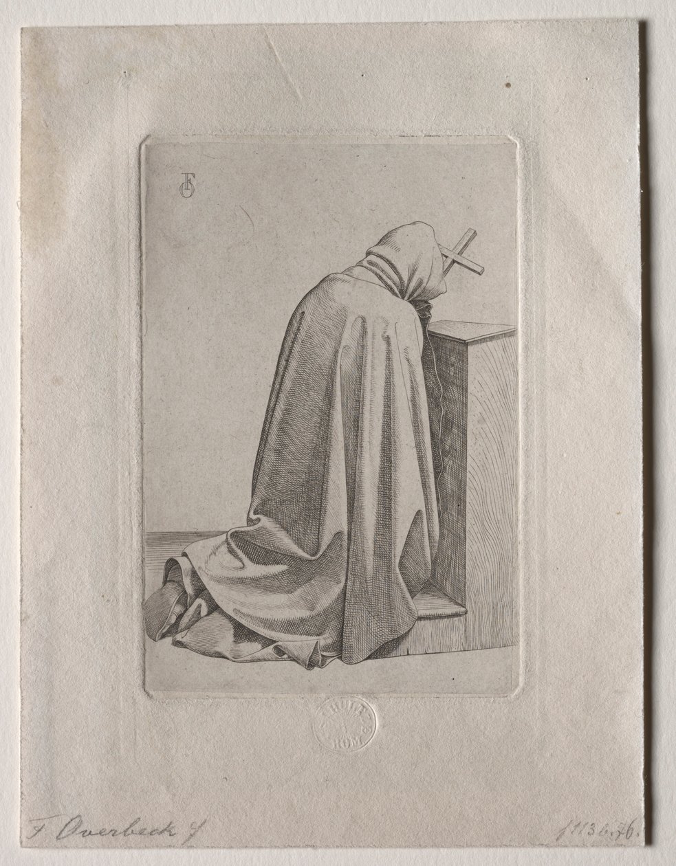 Dua Eden Bir Keşiş, 1826. by Johann Friedrich Overbeck