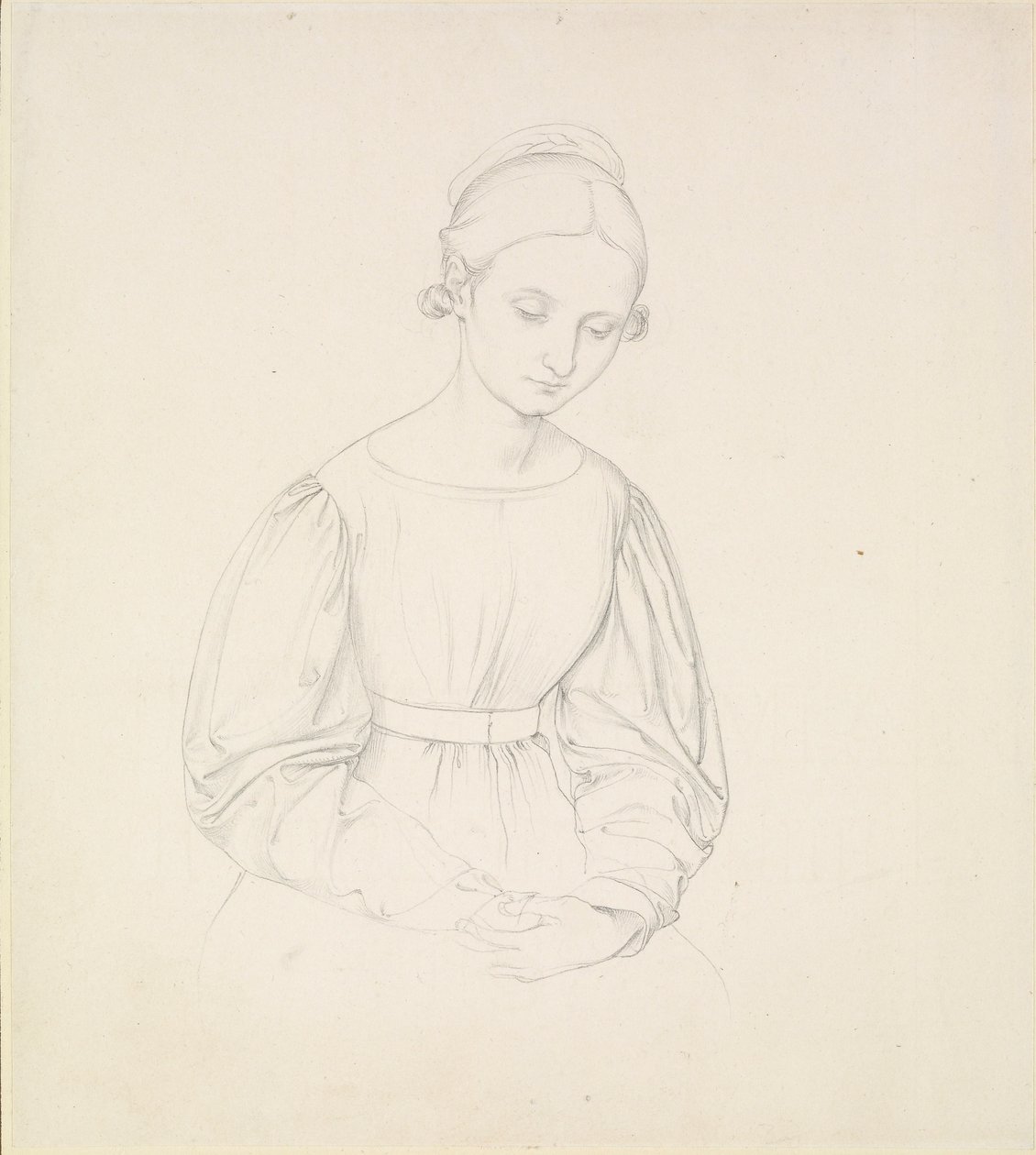 Sanatçının Karısının Portresi, Nina, c1830 by Johann Friedrich Overbeck