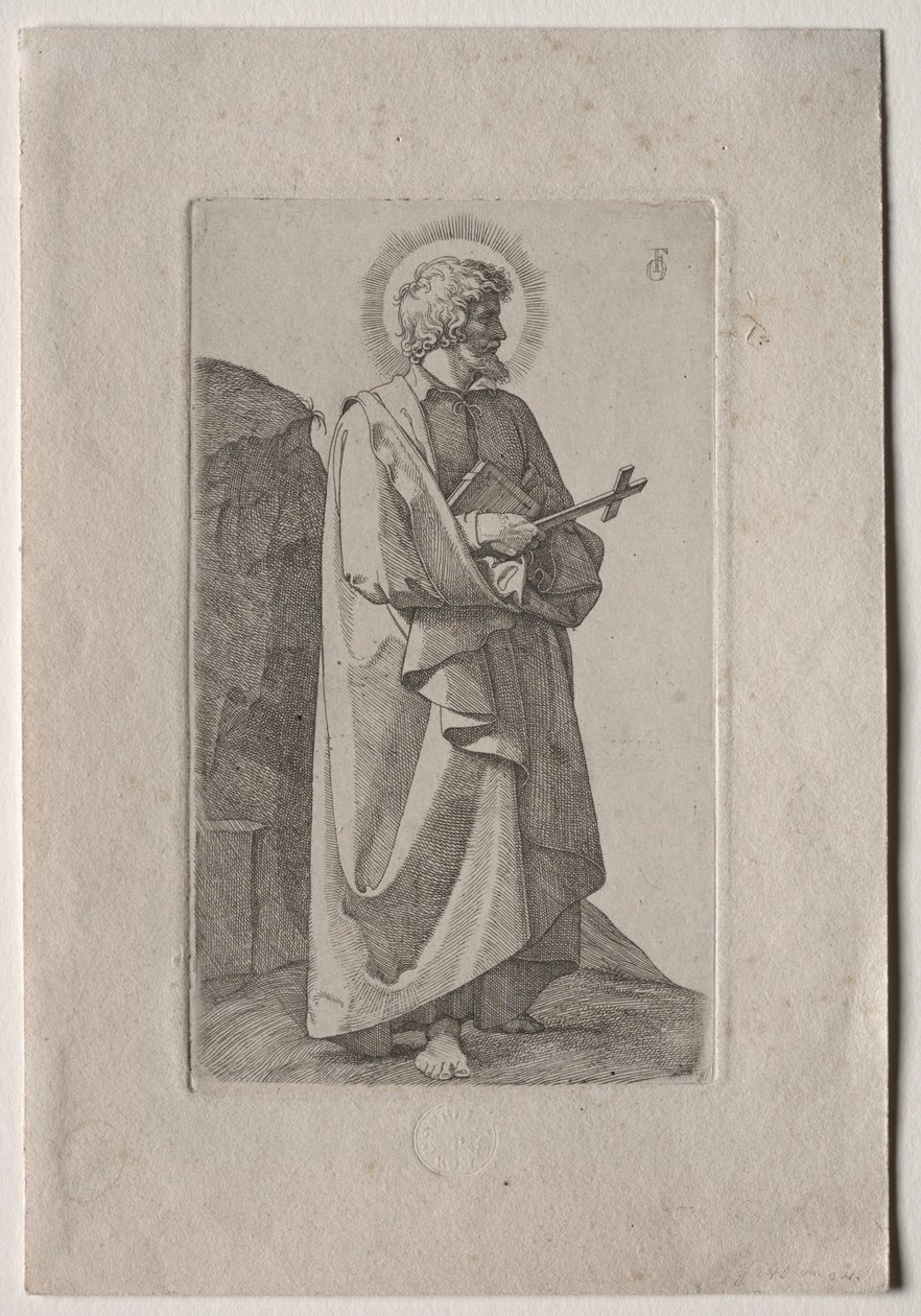 Aziz Philip Neri, 1826. by Johann Friedrich Overbeck