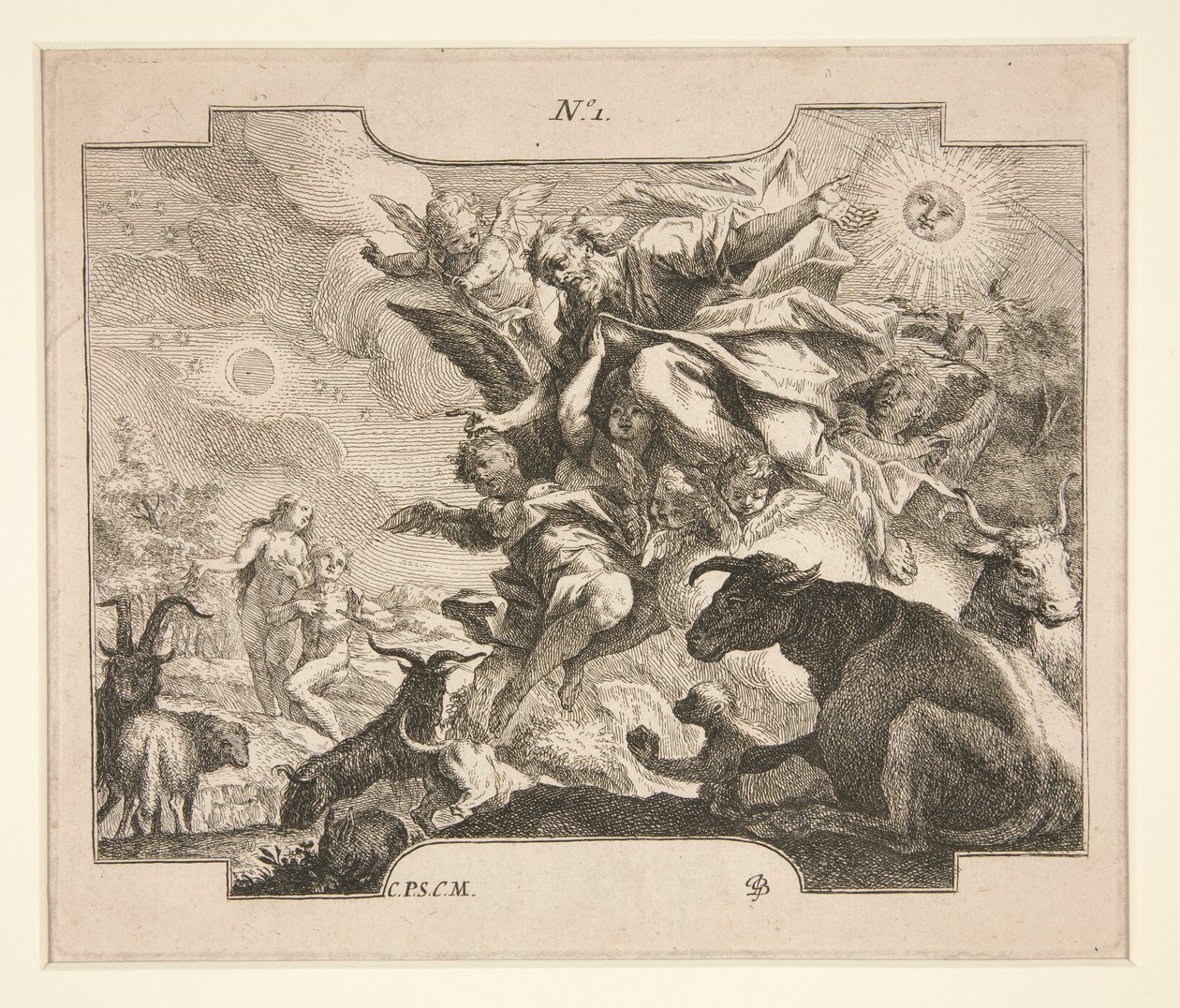 Yaratılış (?) by Johann Georg Bergmuller