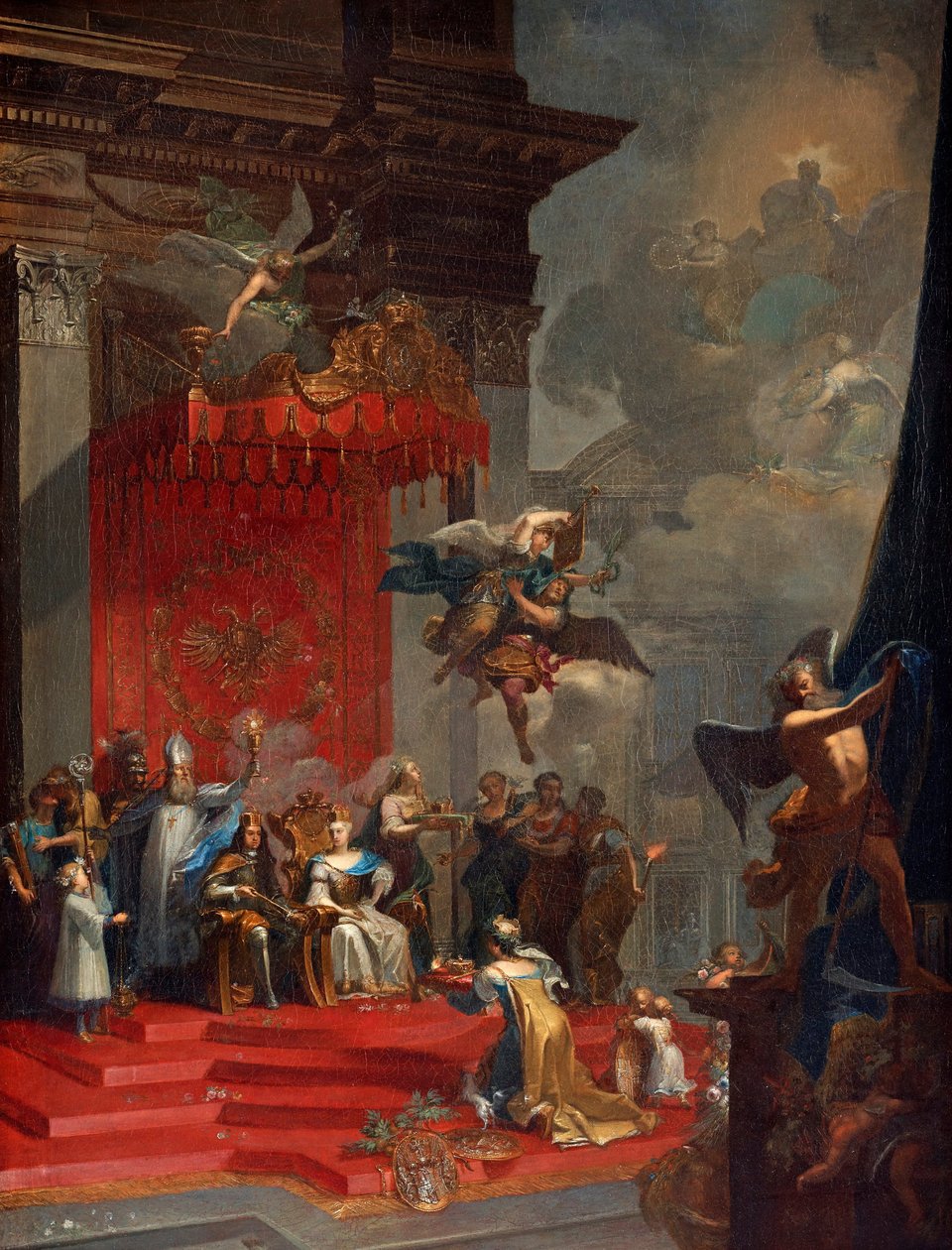Kutsal Roma İmparatoriçesi Elisabeth Christine by Johann Georg Böhm the Elder