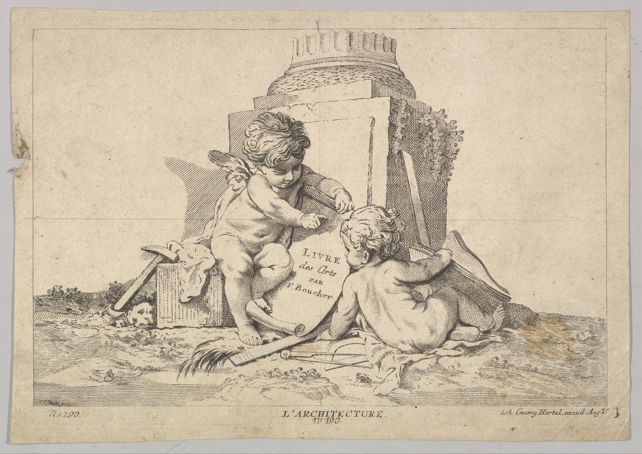 Mimarlık, 18. yüzyıl. by Johann Georg Hertel