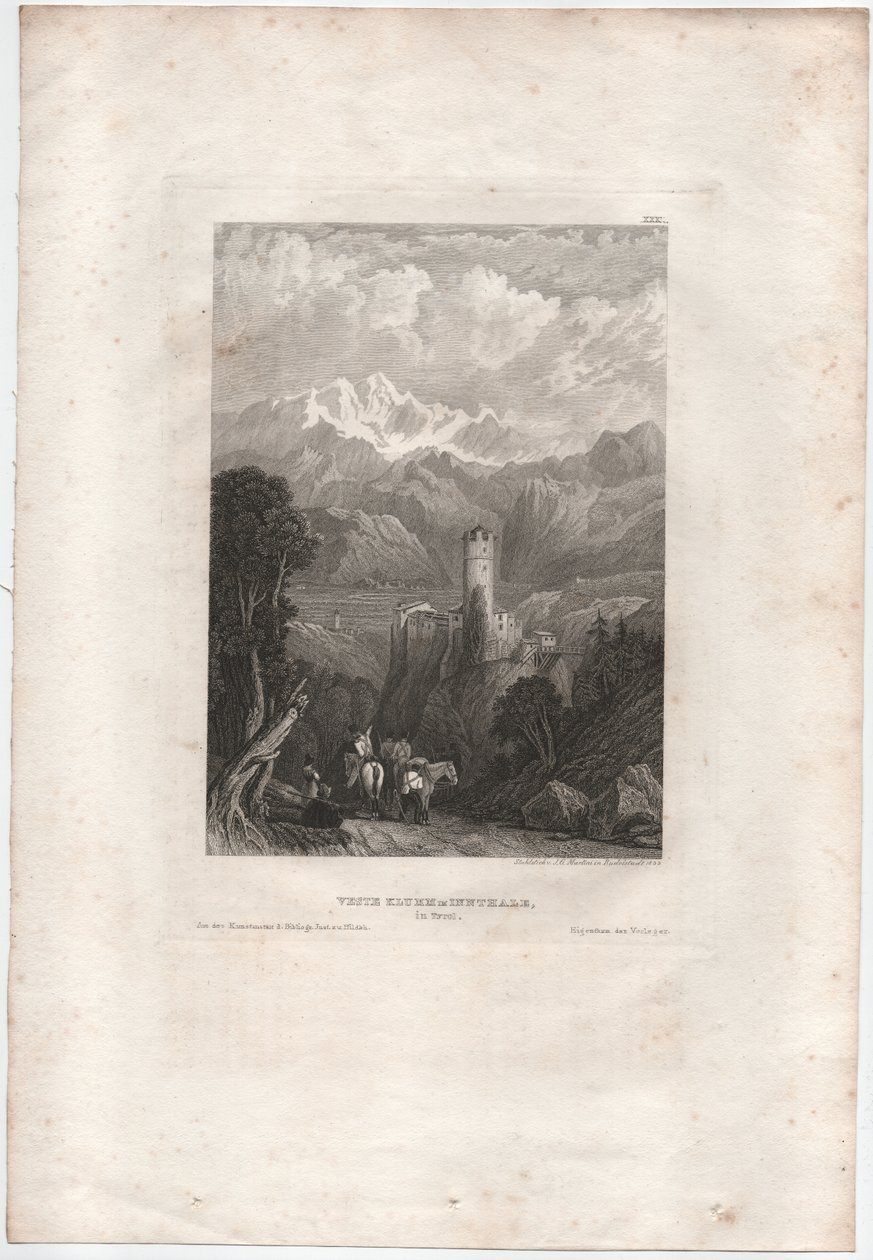 Klumm im Innthale Kalesi by Johann Georg Martini