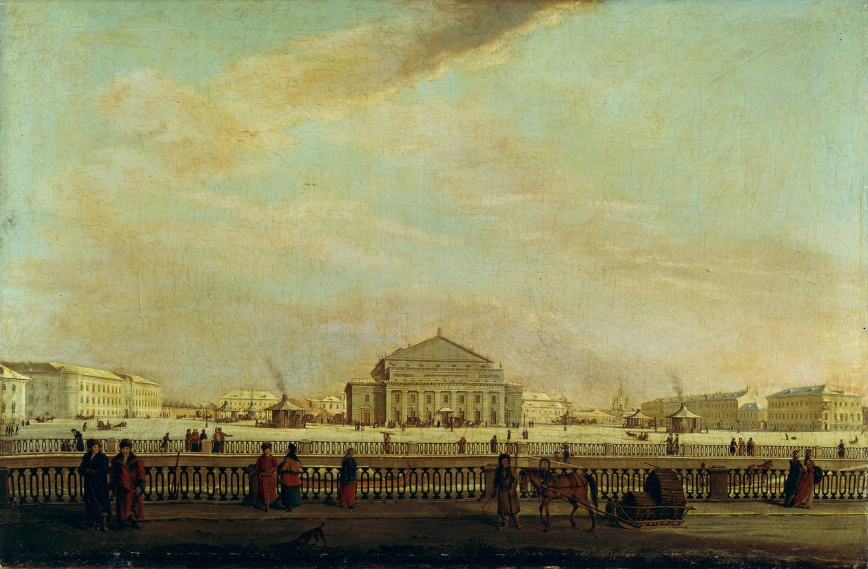 St. Petersburg İmparatorluk Bolşoy Kamenny Tiyatrosu by Johann Georg Mayr