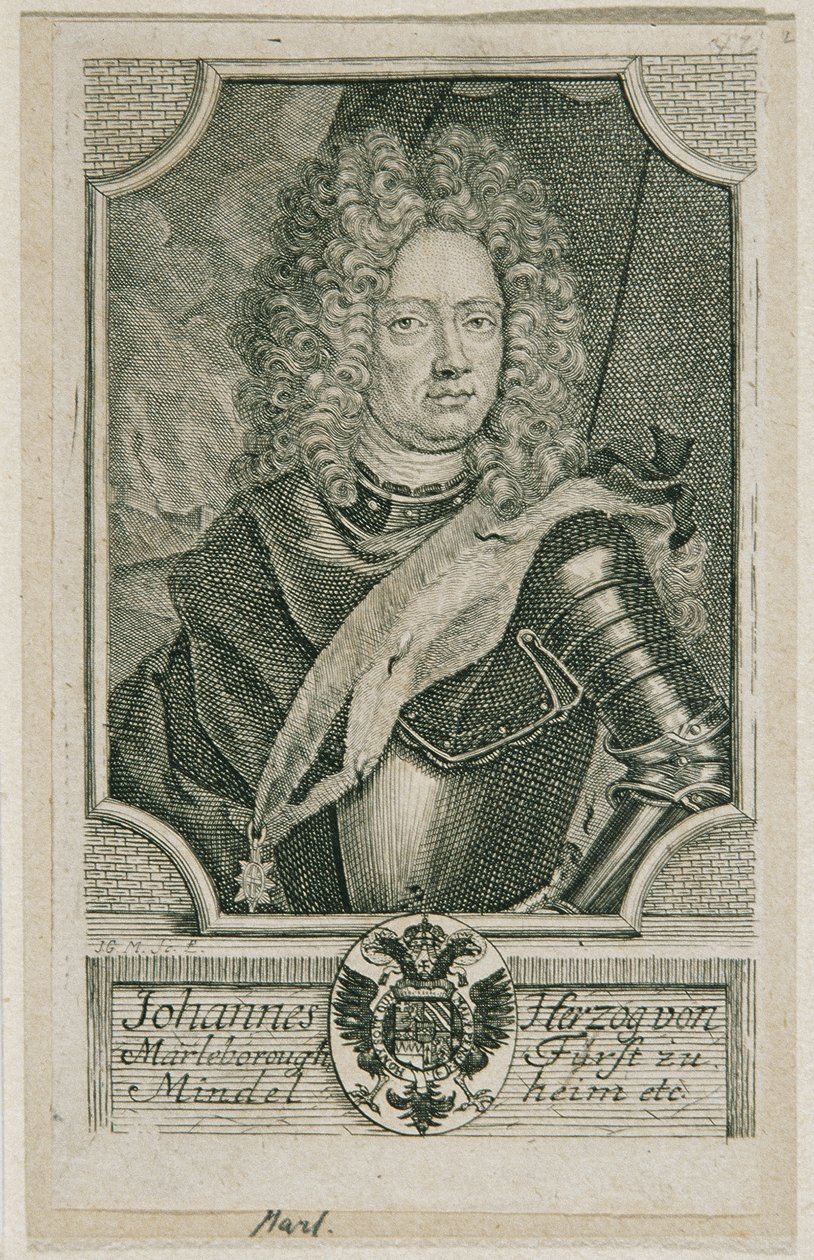 John Churchill Herzog von Marlborough by Johann Georg Mentzel