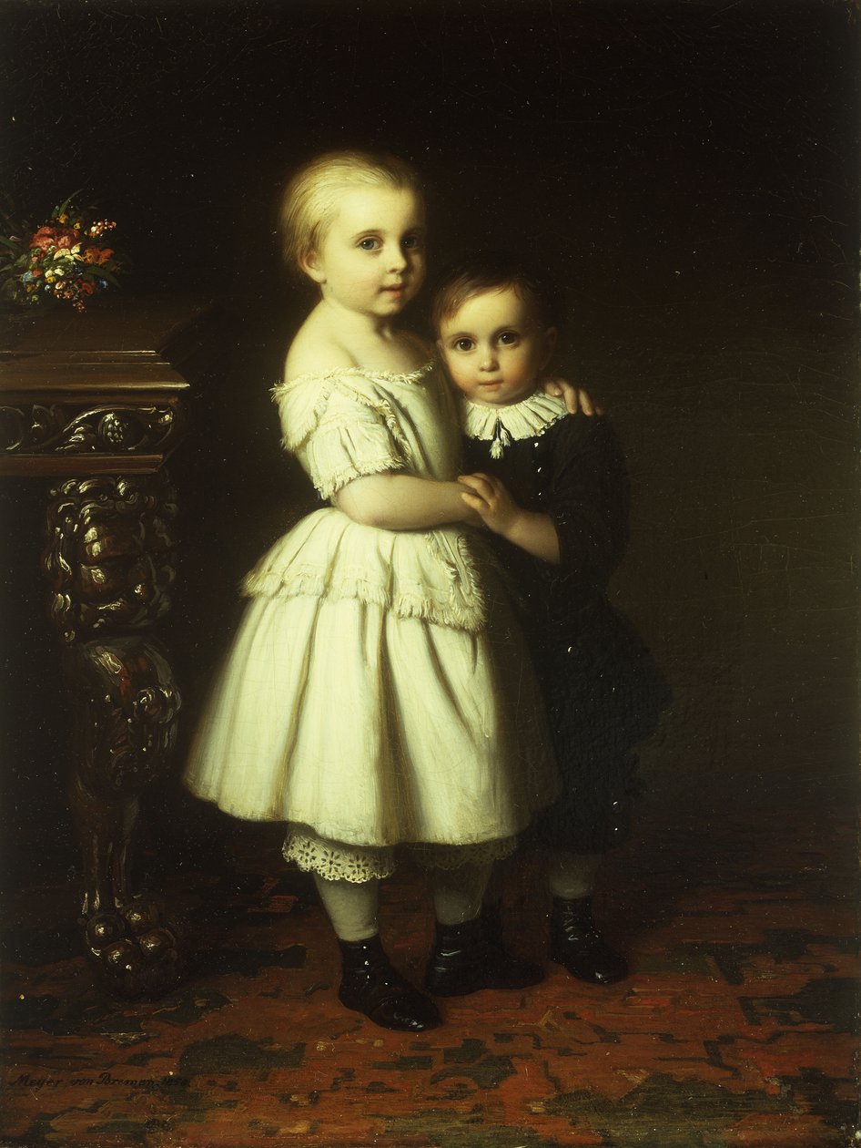Kardeş Aşkı, 1858 by Johann Georg Meyer