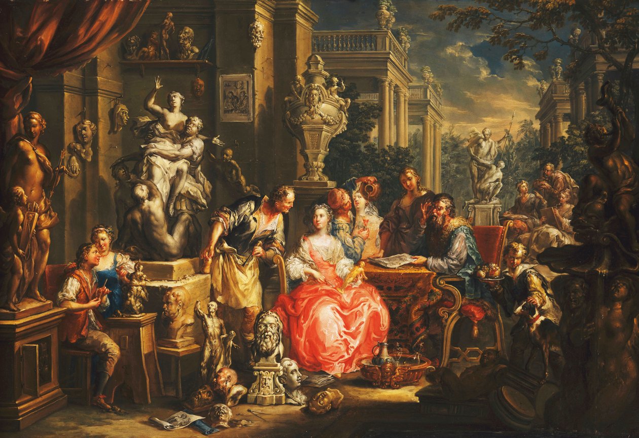 Görsel Sanatların Bir Alegorisi, by Johann Georg Platzer