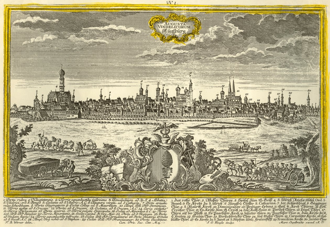 Augsburg, c1740. by Johann Georg Ringlin