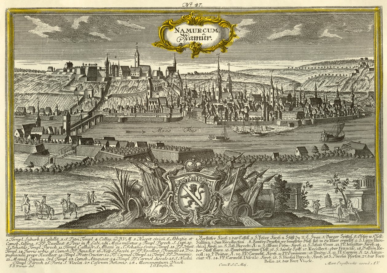 Namur, c1740. by Johann Georg Ringlin