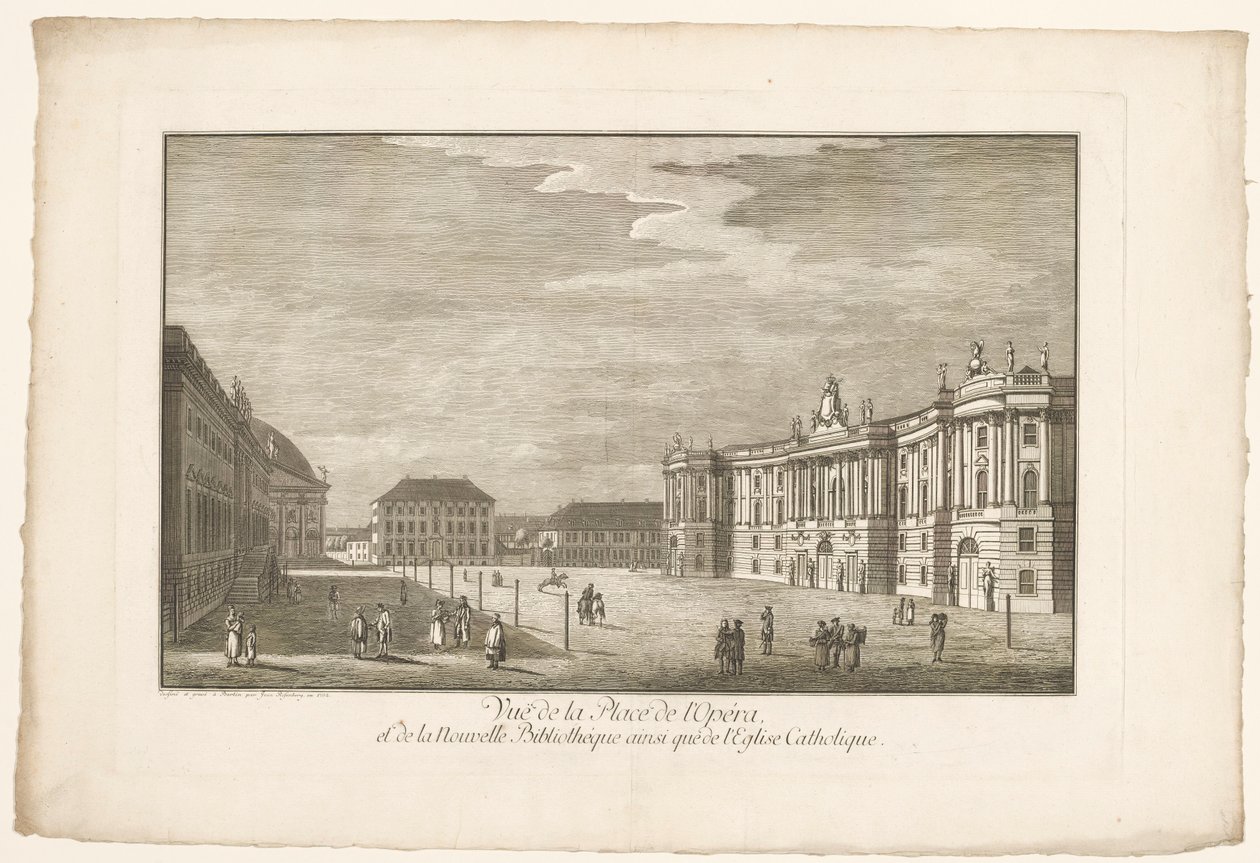 Alte Bibliothek ve Altes Palais ve Sint-Hedwig Katedrali ile Berlin