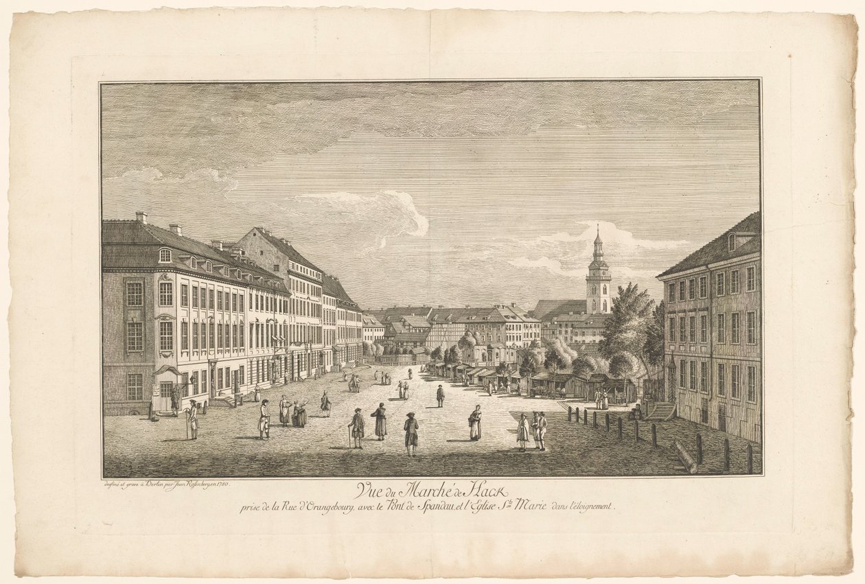 Arka planda Marienkirche ile Berlin