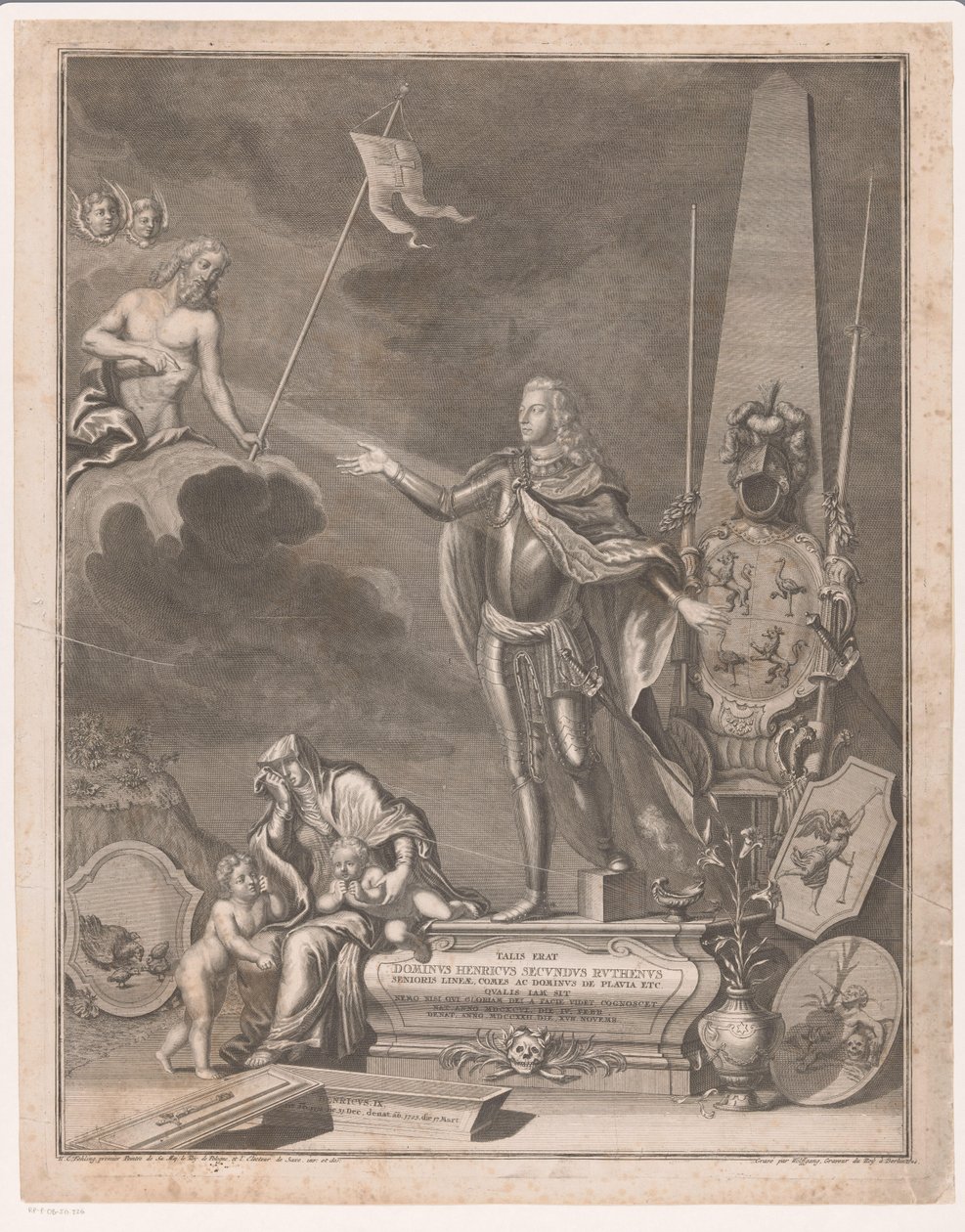 Heinrich II von Reuss-Obergreiz Anıtı by Johann Georg Wolffgang