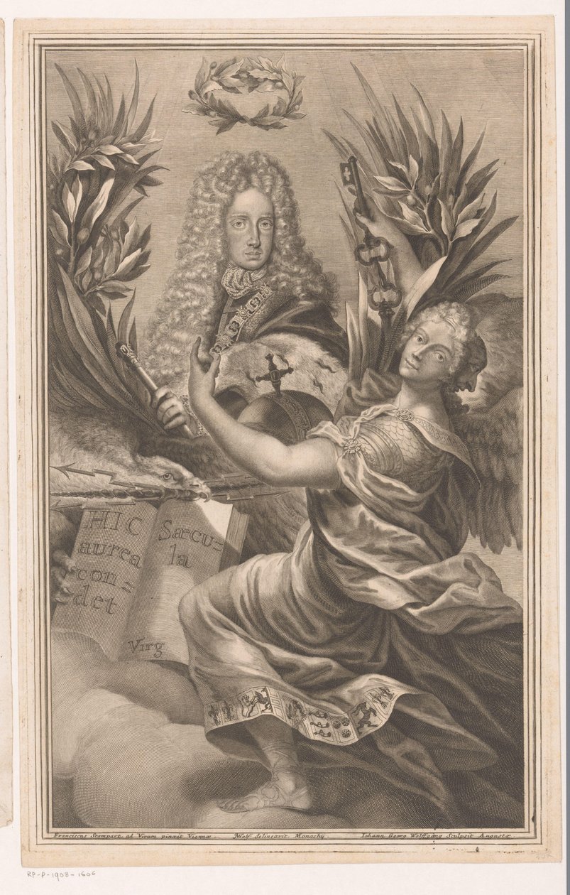 Bir hükümdar portresi, muhtemelen Charles VI, Kutsal Roma İmparatoru by Johann Georg Wolffgang