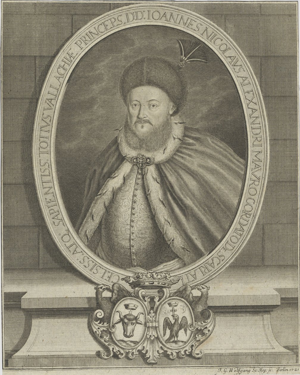 Nicolaos Mavrocordatos 1680-1730, 1721. by Johann Georg Wolfgang